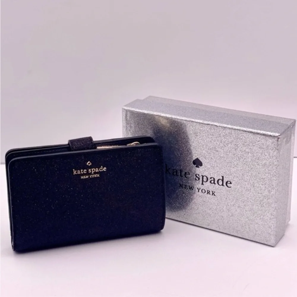 Kate Spade Deep Medium Bifold Wallet Black